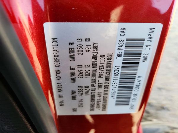 2015 MAZDA 6 Touring/GS