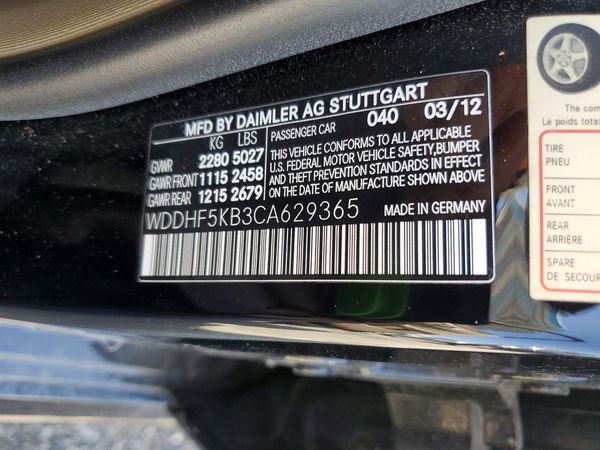 2012 MERCEDES-BENZ E