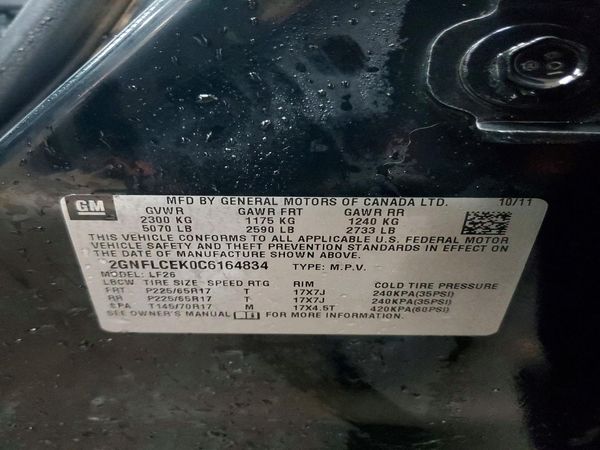 2012 CHEVROLET EQUINOX