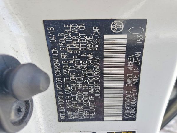 2018 TOYOTA PRIUS