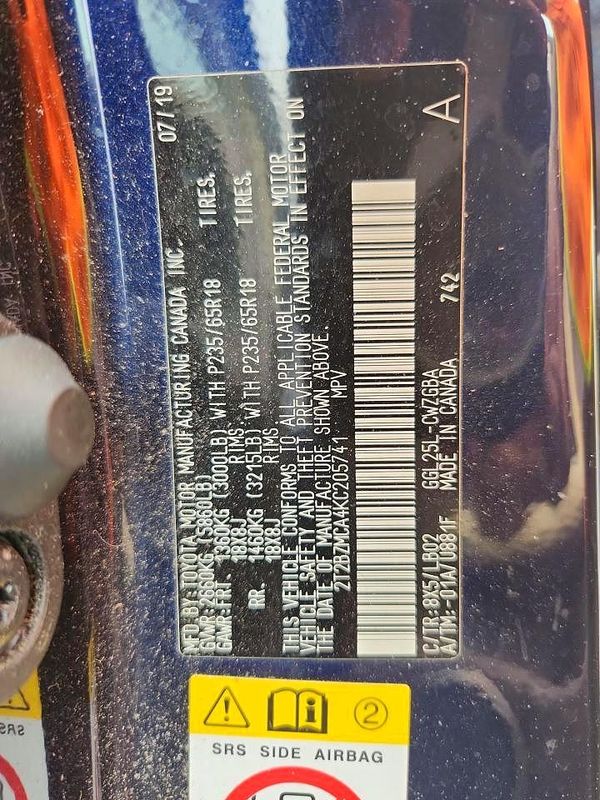 2019 LEXUS RX 350 350 Standard