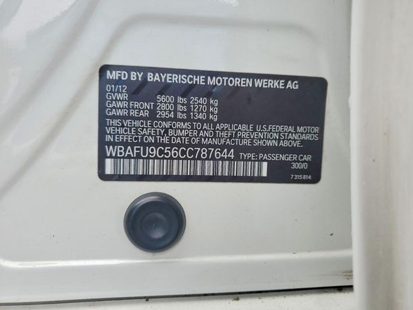 2012 BMW 550