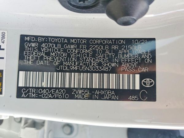 2022 TOYOTA PRIUS