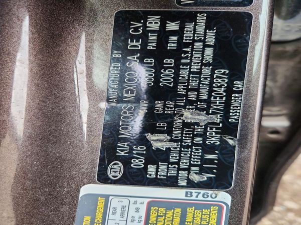 2017 KIA FORTE