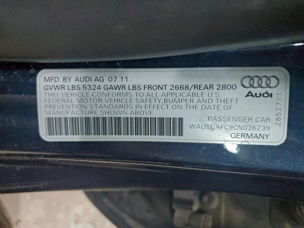 2012 AUDI A7 quattro