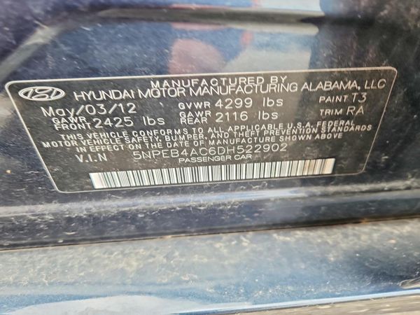 2013 HYUNDAI SONATA GLS/ GLS Popular