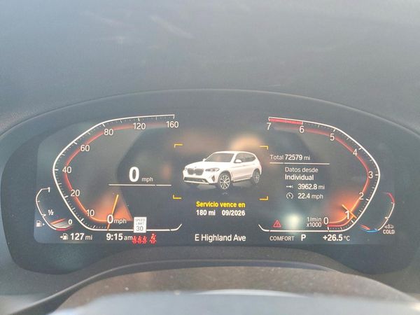 2022 BMW X3 sDrive30i — ODOM