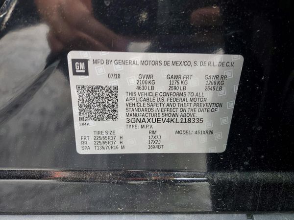 2019 CHEVROLET EQUINOX LT (1LT)
