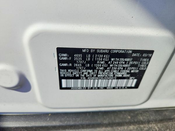 2018 SUBARU OUTBACK