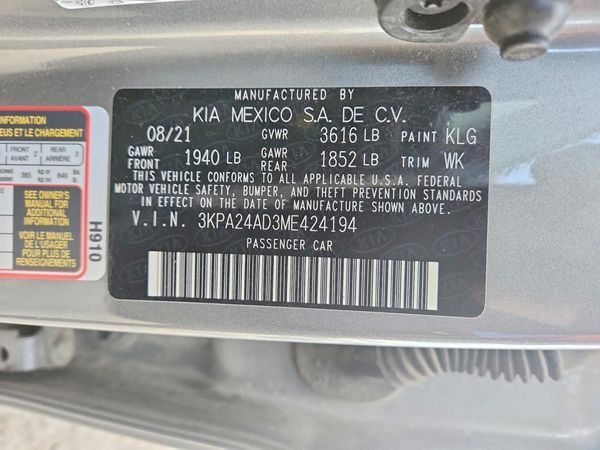 2021 KIA RIO