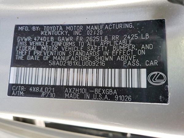 2020 LEXUS ES 300H