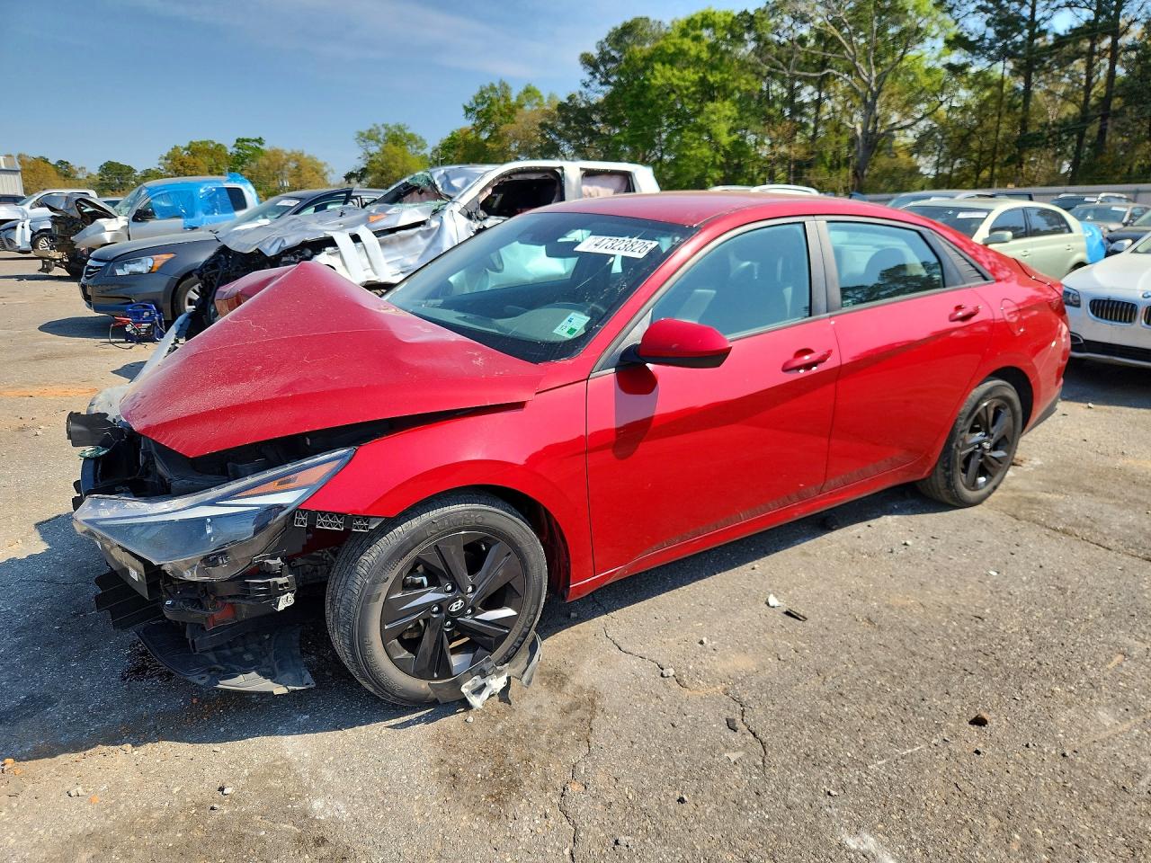 2021 HYUNDAI ELANTRA Blue