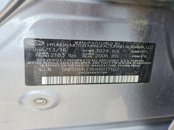 2017 HYUNDAI ELANTRA