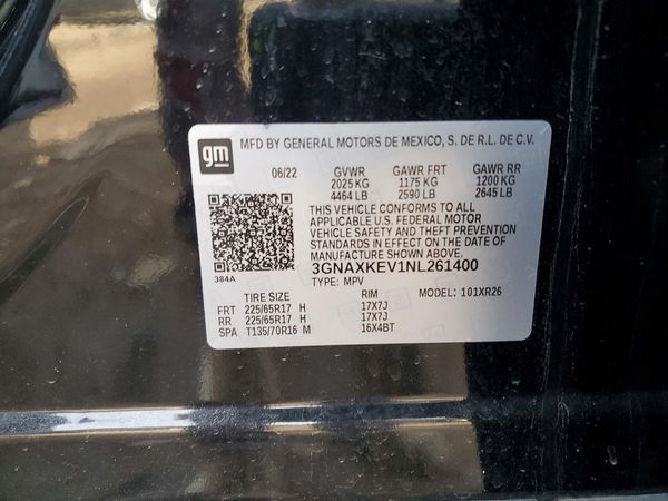 2022 CHEVROLET EQUINOX LT (1LT)