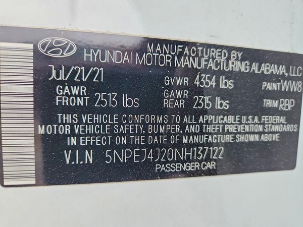 2022 HYUNDAI SONATA SEL Plus