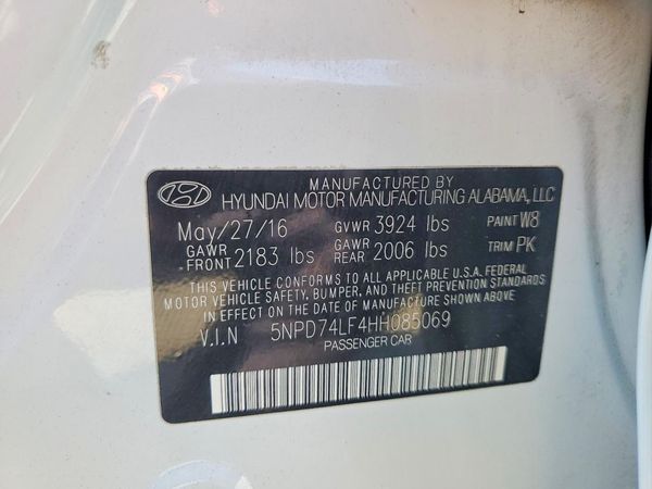 2017 HYUNDAI ELANTRA SE Base
