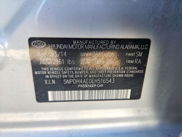 2014 HYUNDAI ELANTRA GLS(Middle)