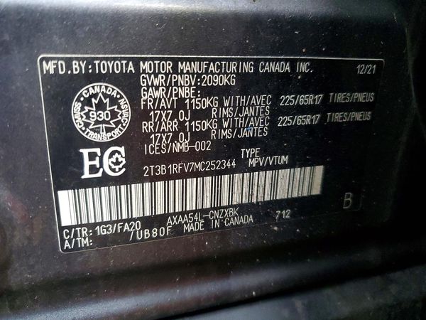 2021 TOYOTA RAV4 XLE Premium HV