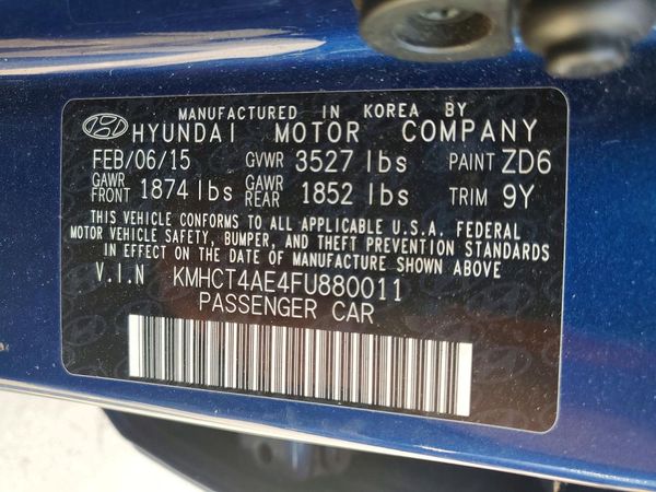 2015 HYUNDAI ACCENT