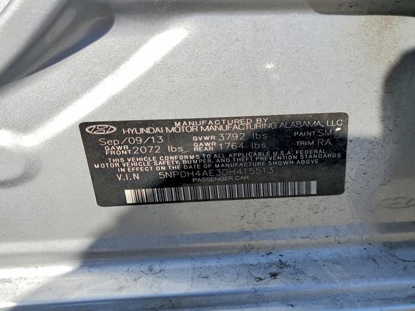 2013 HYUNDAI ELANTRA