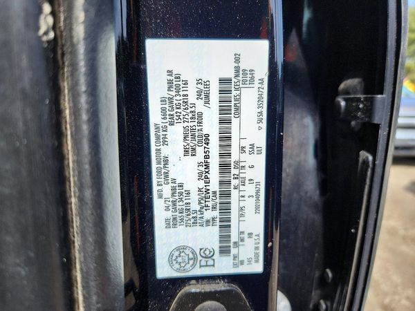 2021 FORD F150
