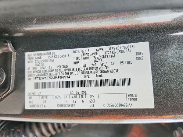 2018 FORD F150