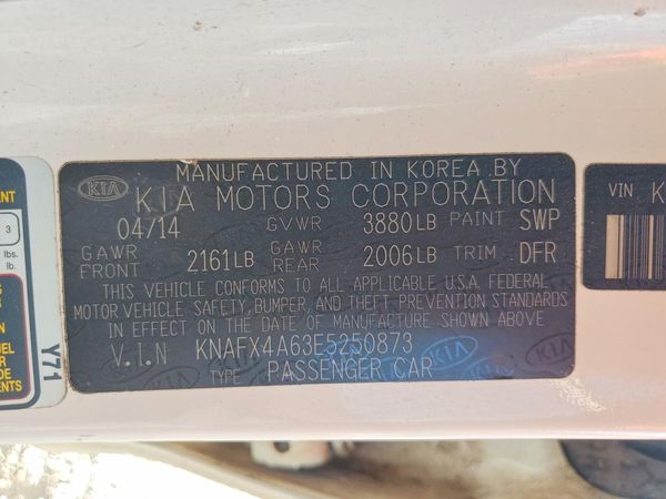 2014 KIA FORTE LX, EX