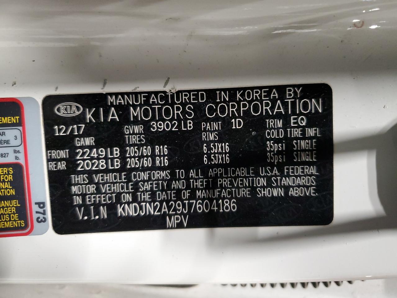 2018 KIA SOUL Base