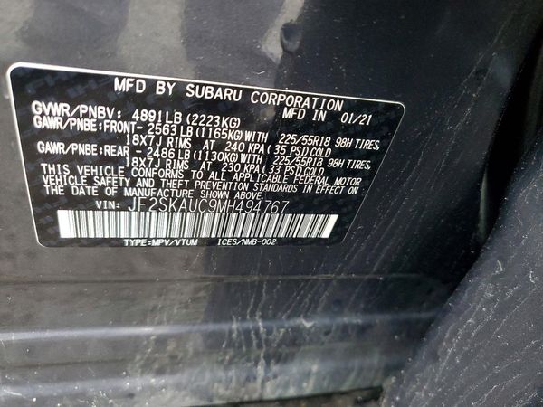 2021 SUBARU FORESTER