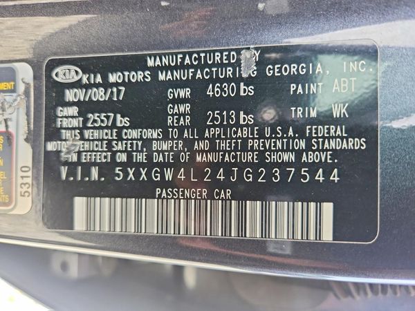 2018 KIA OPTIMA