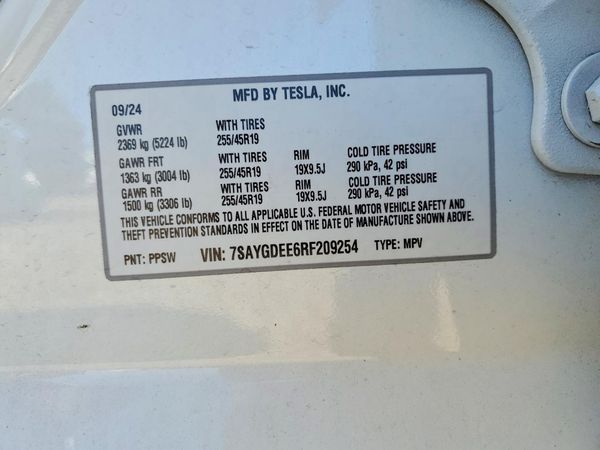 2024 TESLA MODEL Y