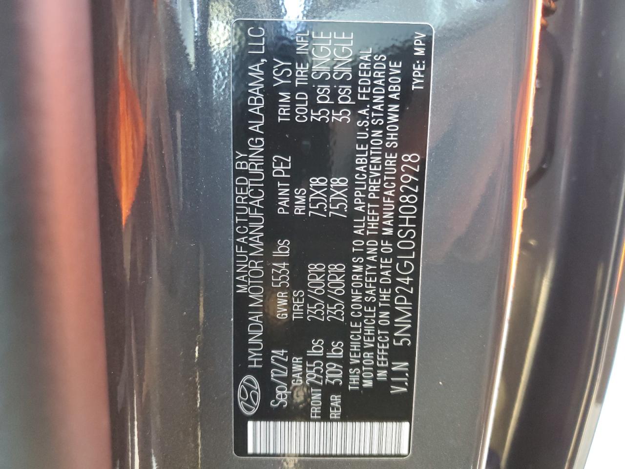 2025 HYUNDAI SANTA FE SEL