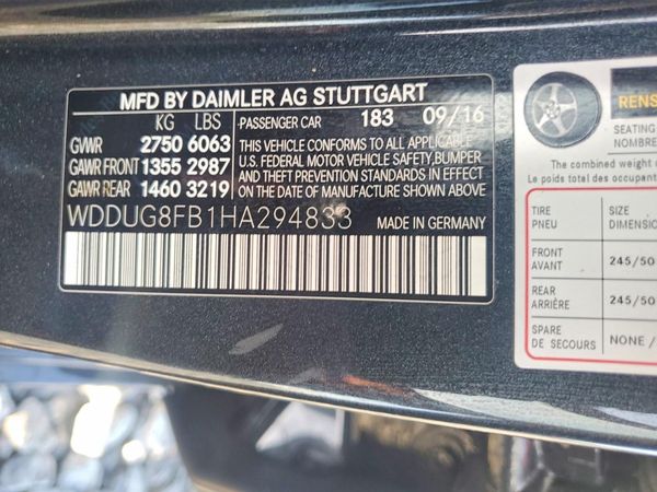 2017 MERCEDES-BENZ S S550-4M