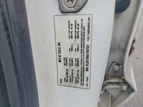 2020 TESLA MODEL 3