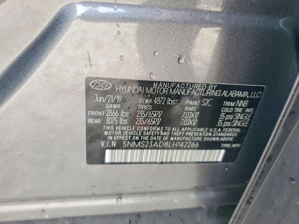 2020 HYUNDAI SANTA FE SE