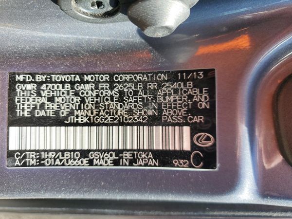 2014 LEXUS ES