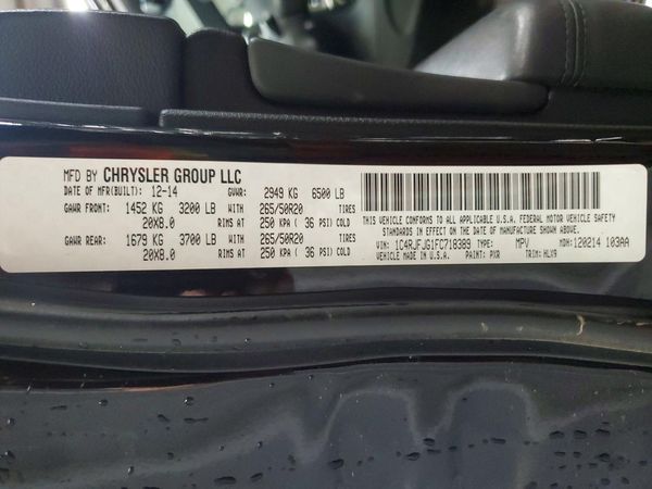 2015 JEEP GRAND CHEROKEE SUMMIT 4X4