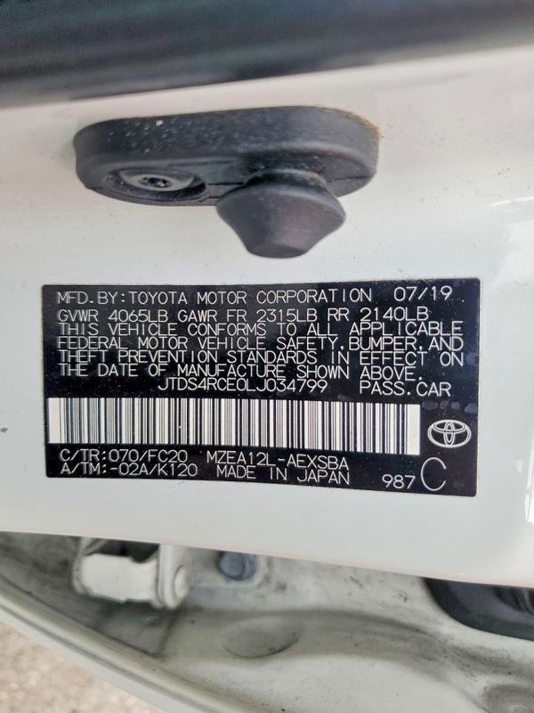2020 TOYOTA COROLLA SE, CVT — VINS