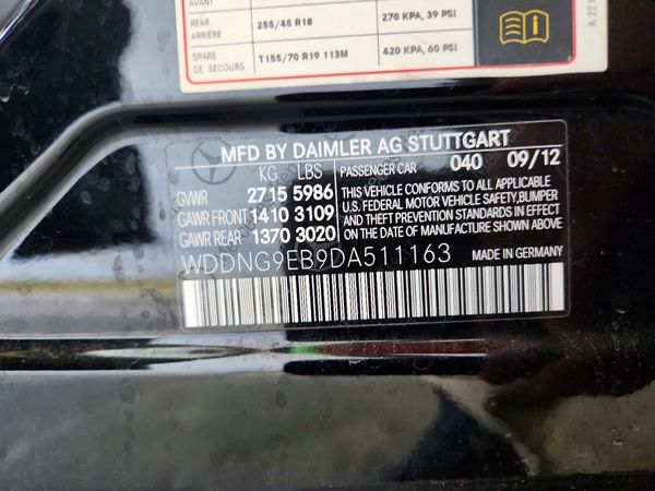 2013 MERCEDES-BENZ S S550V 4-MATIC