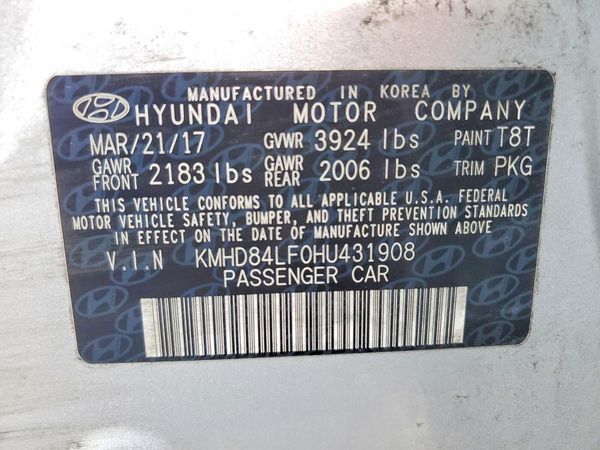 2017 HYUNDAI ELANTRA