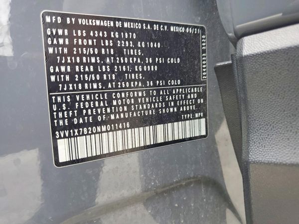 2022 VOLKSWAGEN TAOS SEL