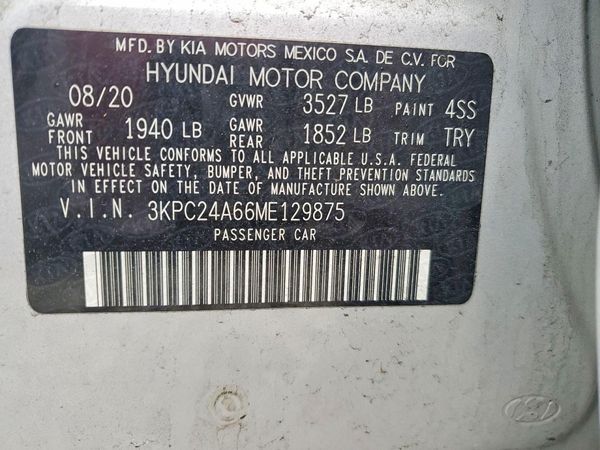 2021 HYUNDAI ACCENT SE & SEL
