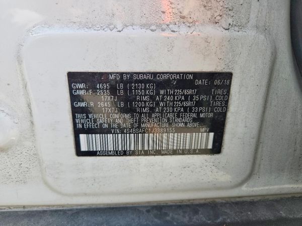 2018 SUBARU OUTBACK Premium+ES
