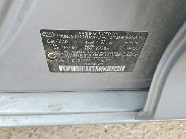 2017 HYUNDAI SONATA