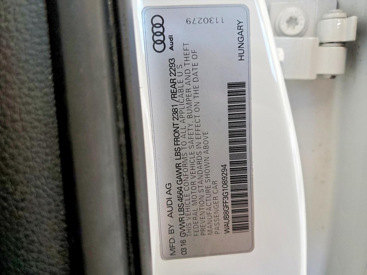2016 AUDI A3