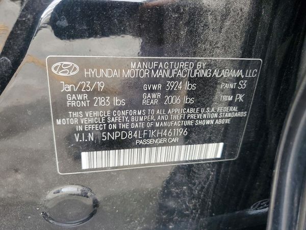 2019 HYUNDAI ELANTRA