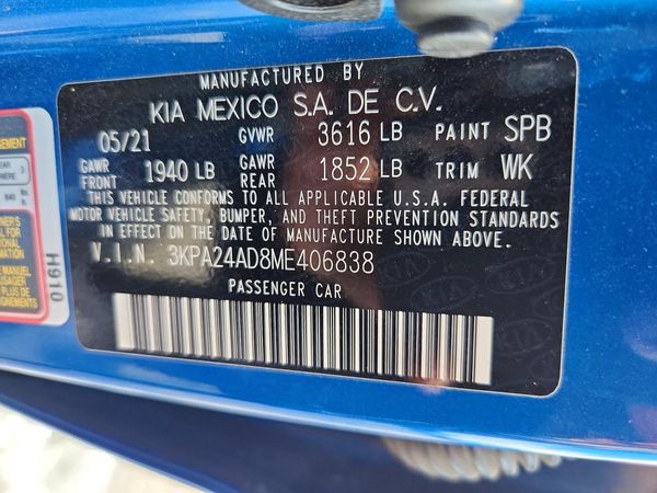 2021 KIA RIO
