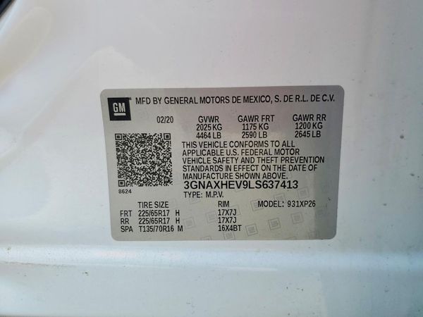 2020 CHEVROLET EQUINOX LS