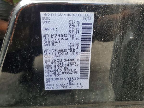 2019 INFINITI QX60