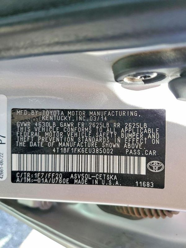 2014 TOYOTA CAMRY